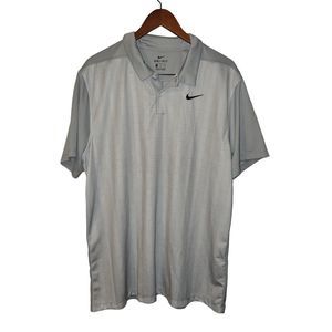 Nike Golf Dri-FIT‎ Gray Performance Polo Men's Size XL